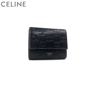 セリーヌ CELINE スモール トリフォールド ウォレットコンパクト 10B57
