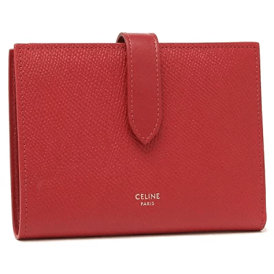 セリーヌ CELINE 二つ折り財布 ミディアム ストラップウォレット 10B643BFP 27ED