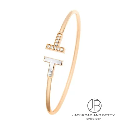 ティファニー TIFFANY&CO. Tワイヤー ダイヤモンド&マザーオブパールブレスレット 64028626