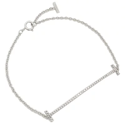 ティファニー TIFFANY&CO. T スマイルブレスレット ホワイトゴールド 36667192