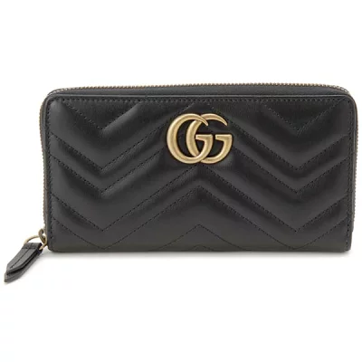 グッチ GUCCI ラウンドファスナー GG マーモント 443123 DTD1T 1000