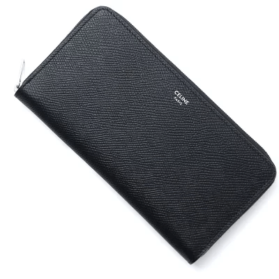 セリーヌ(CELINE) ラージジップド ウォレット ラウンドファスナ 10B55