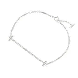 ティファニー TIFFANY&CO. T スマイルブレスレット ホワイトゴールド 36667192