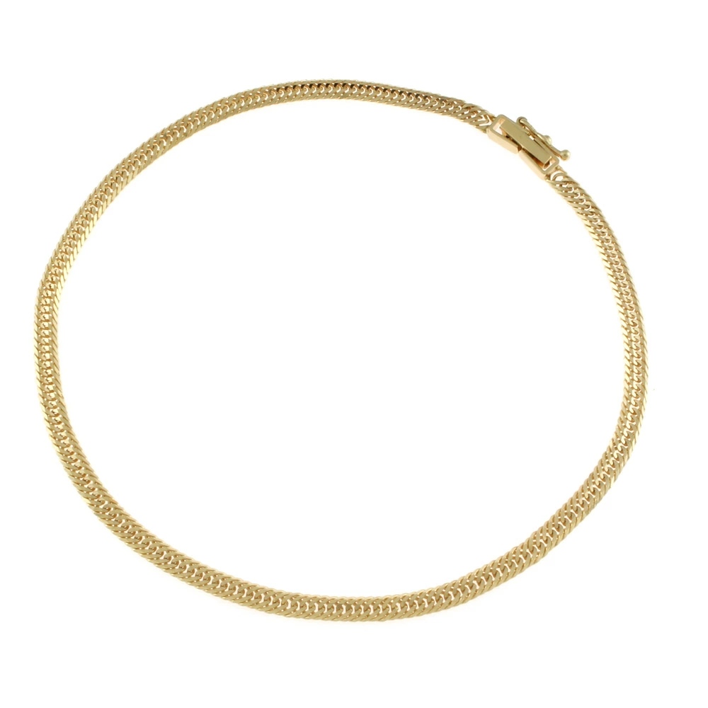 喜平 18金 アンクレット 約6g 12面トリプル 23cm 12DCT