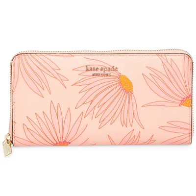 Kate Spade ケイトスペード スペンサー フォーリング フラワージップ アラウンド コンチネンタル ウォレット PWRU7951