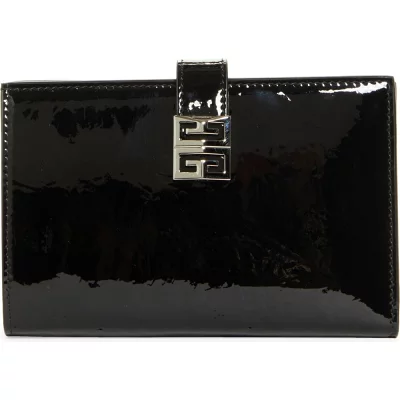 ジバンシイ GIVENCHY Medium 4G Patent Leather Bifold Wallet