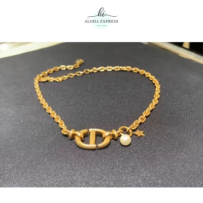 Christian Dior クリスチャンディオール ロゴ ネックレス N1348CDNRS