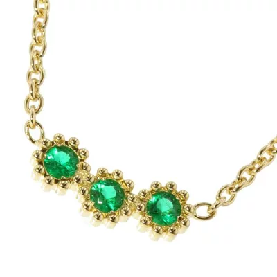 Christian Dior クリスチャン・ディオール ミミローズ エメラルド 0.11ct K18YGイエローゴールド JMRO95012