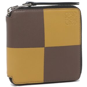 ロエベ 二つ折り財布 ブラウン イエロー レディース LOEWE 10301M88 7657