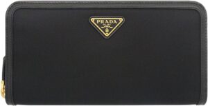 PRADA テスート ナイロン トライアングルロゴ ラウンドジップウォレット 1ML506 2B15