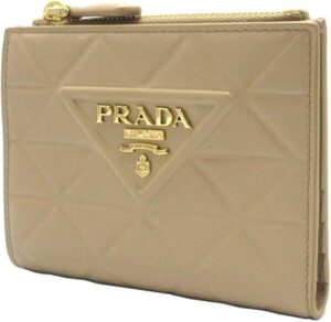 PRADA 二つ折り財布 トライアングル ロゴ ウォレット 1ML050