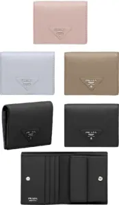 PRADA レディース メンズ 小銭入れ付き二つ折財布