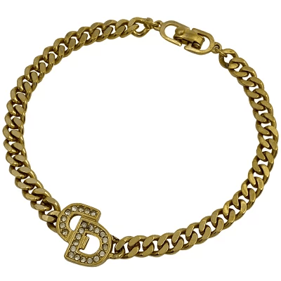 クリスチャンディオール Christian Dior GP ラインストーン ブレスレット
