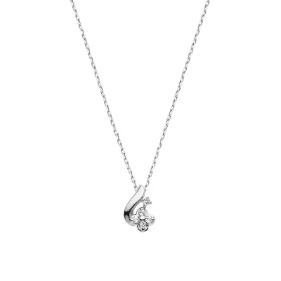 VA ヴァンドーム青山 Vendome Aoyama ホワイトトパーズ ダイヤモンド フラワー ネックレス GJBN042440TH