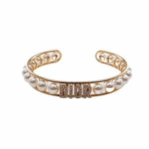 クリスチャンディオール Christian Dior バングル ブレスレット パール フェイクパール