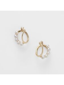 アガット agete K10パールピアス 10194112006