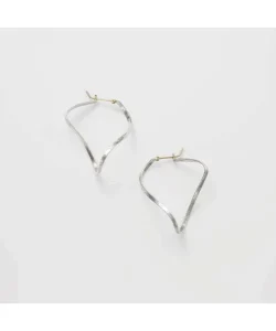 アガット agete シルバーフープピアス