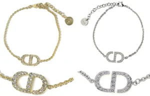Christian Dior クリスチャンディオール イニシャルCDチェーンブレスレット