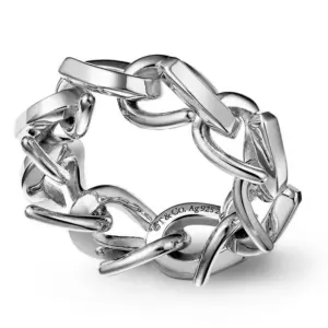 Tiffany&Co. ティファニー 指輪 レディース メンズ シルバーバンド チェーンリングリング