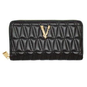 VERSACE ヴィルトゥス コンチネンタル ウォレット ラムレザー 1007674 DNATR4 1B00V