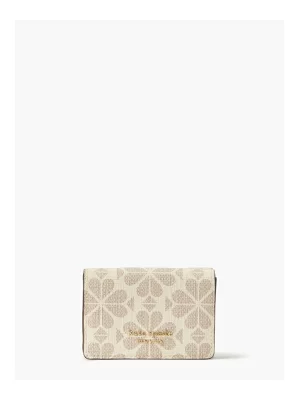ケイトスペード kate spade スペード フラワー コーテッド キャンバス ミニ トライフォールド ウォレット