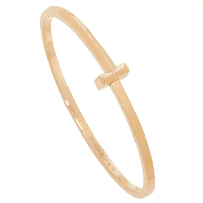 ティファニー TIFFANY&Co. ブレスレット T ワン ナロー バングル ゴールド 67794265