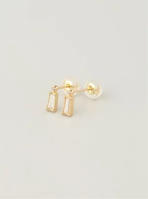 agete アガット K18ダイヤモンド ピアス 10214112042