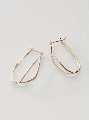 agete アガット K10フープピアス 10153112045