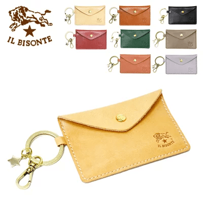 イルビゾンテ IL BISONTE キーリング付き カードケース C0928 5452404350