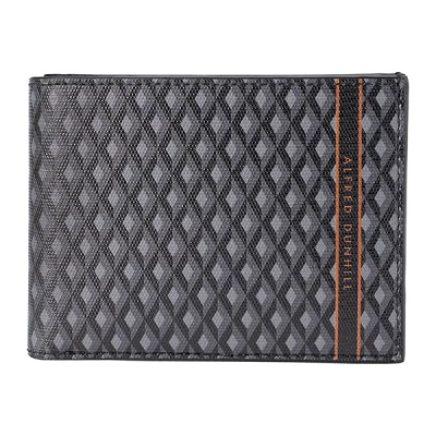 ダンヒル dunhill 2つ折り財布 エンジンターン ラゲッジキャンバス DU19R2320CC030