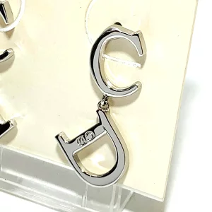 クリスチャンディオール Christian Dior CD ロゴモチーフ ピアス スイング シルバー