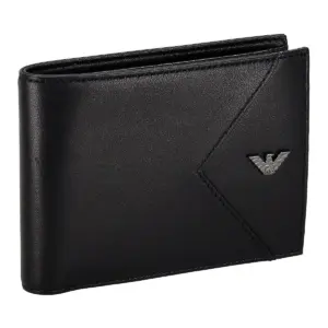 ARMANI アルマーニ 二つ折りウォレット ナッパレザー 幾何学ディテール EM003601 AF19365 UC001