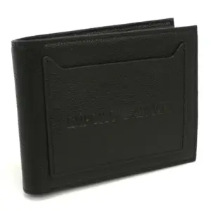 EMPORIO ARMANI アルマーニ 二つ折りウォレット タンブルレザー 外ポケット EM001580 AF13788 UC001