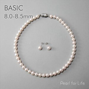 Pearl for Life あこや真珠 ネックレスセット 8.0-8.5mm