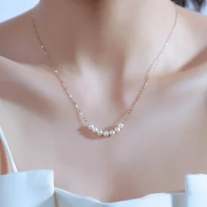 あこや真珠 ネックレス ベビーパール K18YG