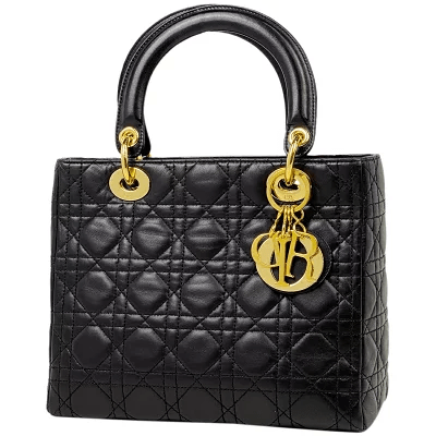 クリスチャンディオール Christian Dior レディディオール カナージュ ハンドバッグ