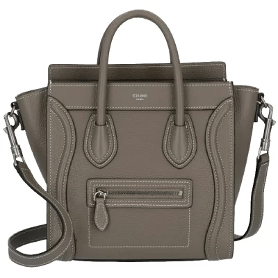 CELINE セリーヌ ラゲージ ナノ レザー バッグ 18924 3DRU 09SO