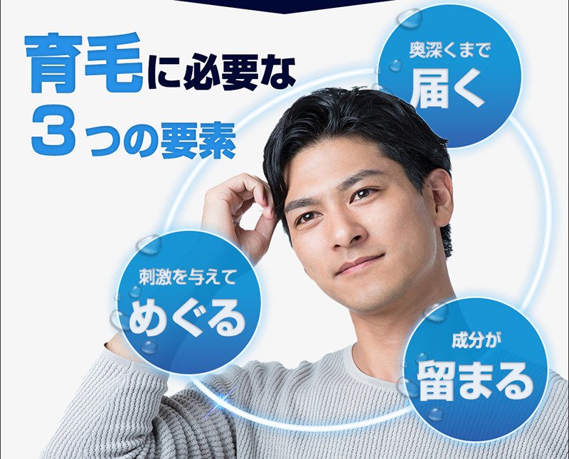 育毛剤は頭皮環境を整える
