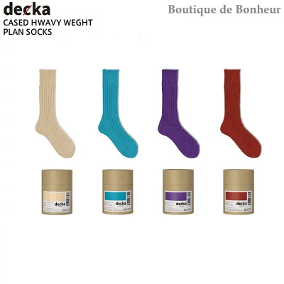 decka デカ ハイソックス CASED HEAVY WEIGHT PLAIN SOCKS