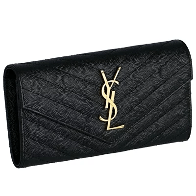 サンローラン SAINT LAURENT 二つ折り長財布 372264 BOW01