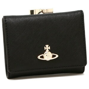 VIVIENNE WESTWOOD ヴィヴィアンウエストウッド 三つ折り財布 がま口 サフィアーノ 51010018 L001N