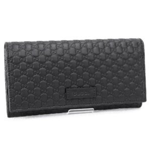グッチ GUCCI 財布 長財布 グッチシマ GGロゴ ブラック