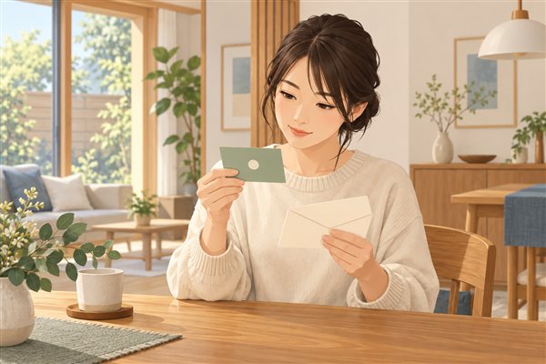 ギフトカードを贈る際の注意点のイメージイラスト