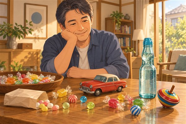 懐かしいものを選ぶのイメージイラスト