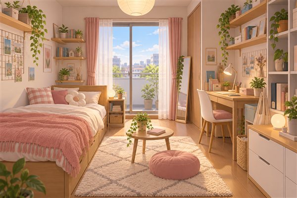物が多くてもすっきり見えるレイアウトのイメージイラスト
